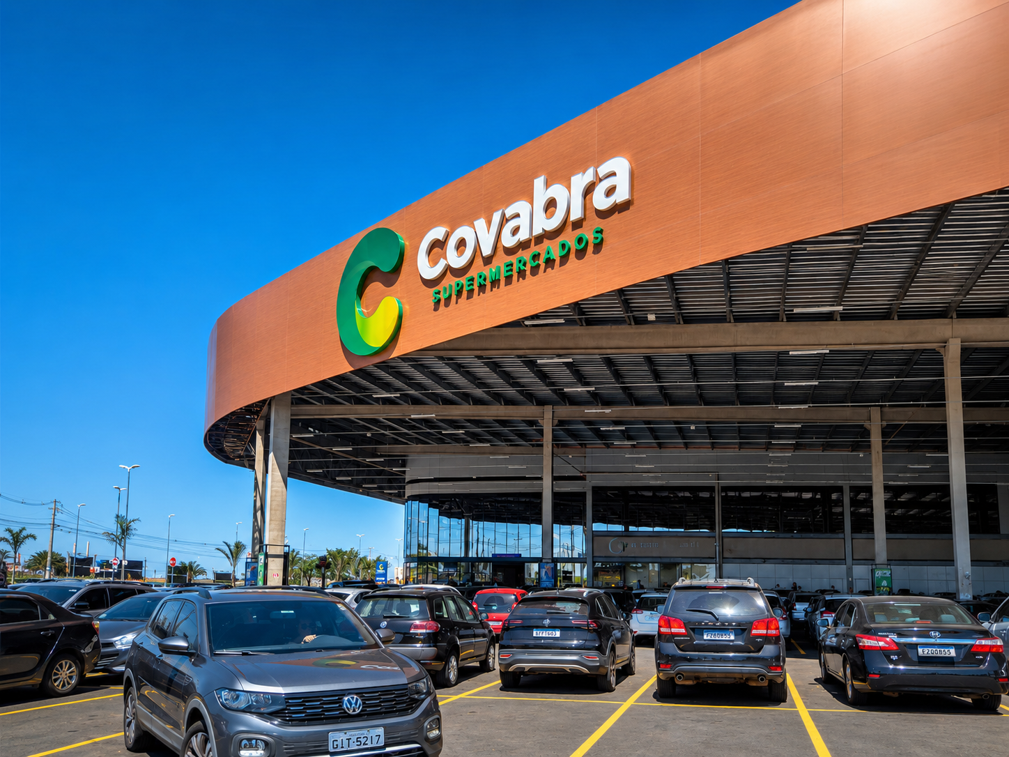 Covabra Supermercados — Fachada & Marquise