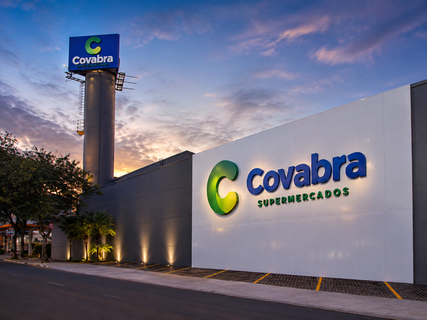 Covabra Supermercados — Fachada Externa