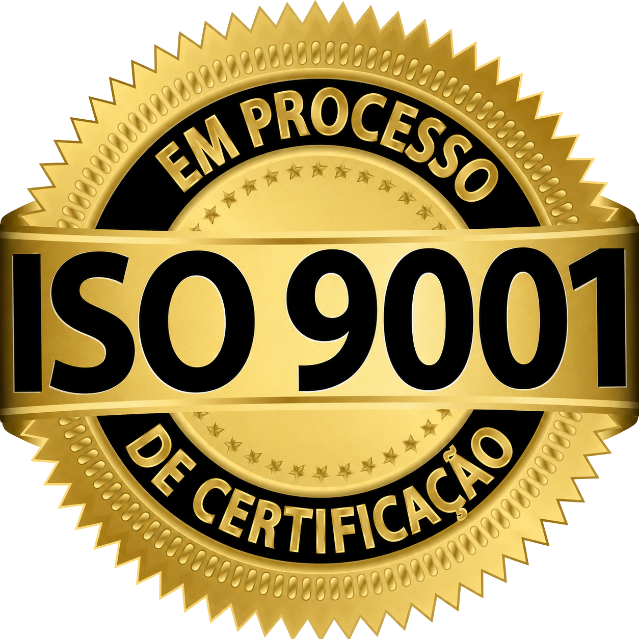 Selo ISO 9001 — Em processo de certificação